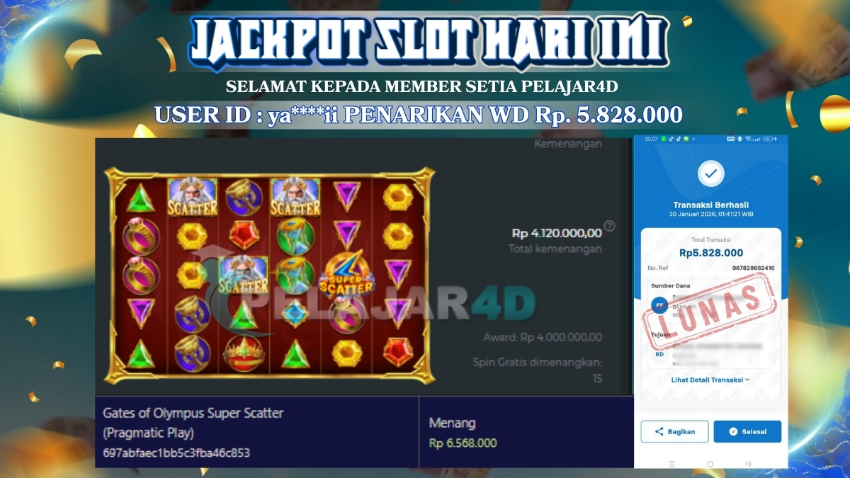 BENAR TERBUKTI PALING GACOR MAIN DISINI WEDE BESAR Rp. 5.828.000