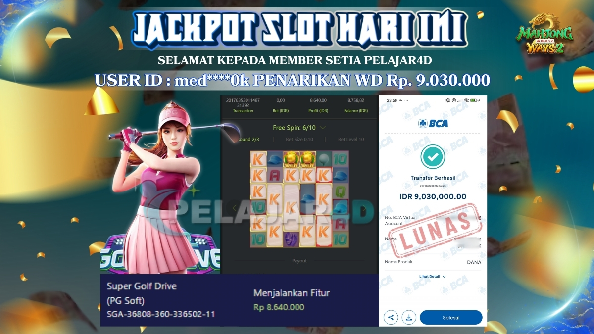 Pg soft 100% Berikan Kemenangan Untuk Member Baru Rp. 9.030.000