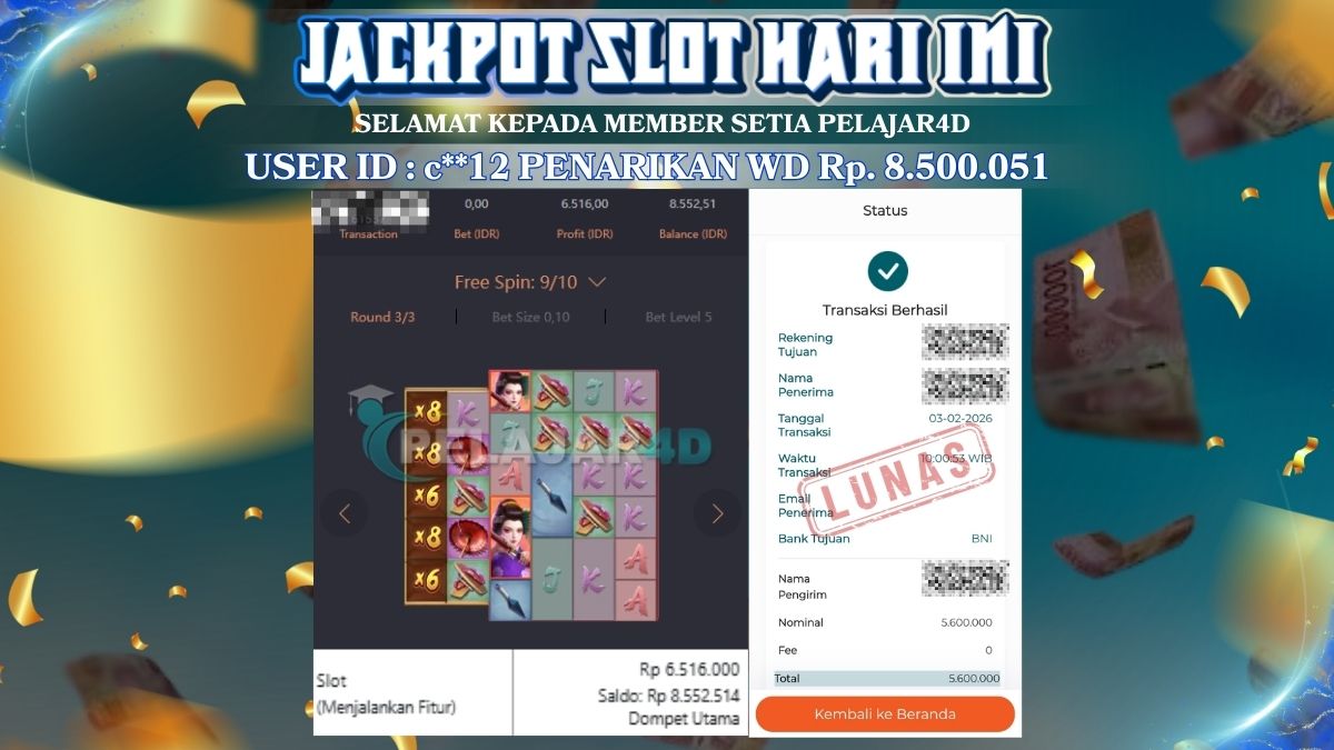 Jackpot Hari ini Di Slot Pg Soft Game Geisha’s Revenge Rp 5.600.000
