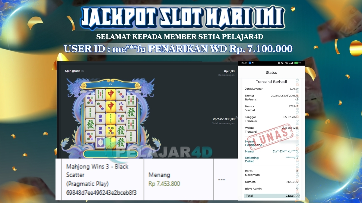 Main cukup 15 menit langsung wd di mahjong wins 3