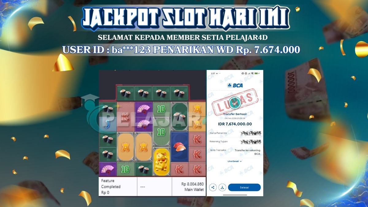 Kemenangan Bermain Slot Hari Ini di Bayar Lunas
