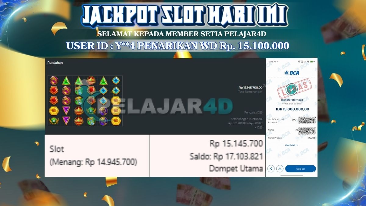 Kemenangan di Game Gates Of Olympus di Bayar Lunas Rp. 15.000.000