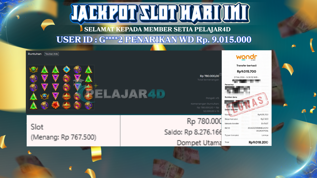Jackpot Hari ini Di Slot Pragmatic Play Game Gates of Olympus 1000 Rp 9.015.000