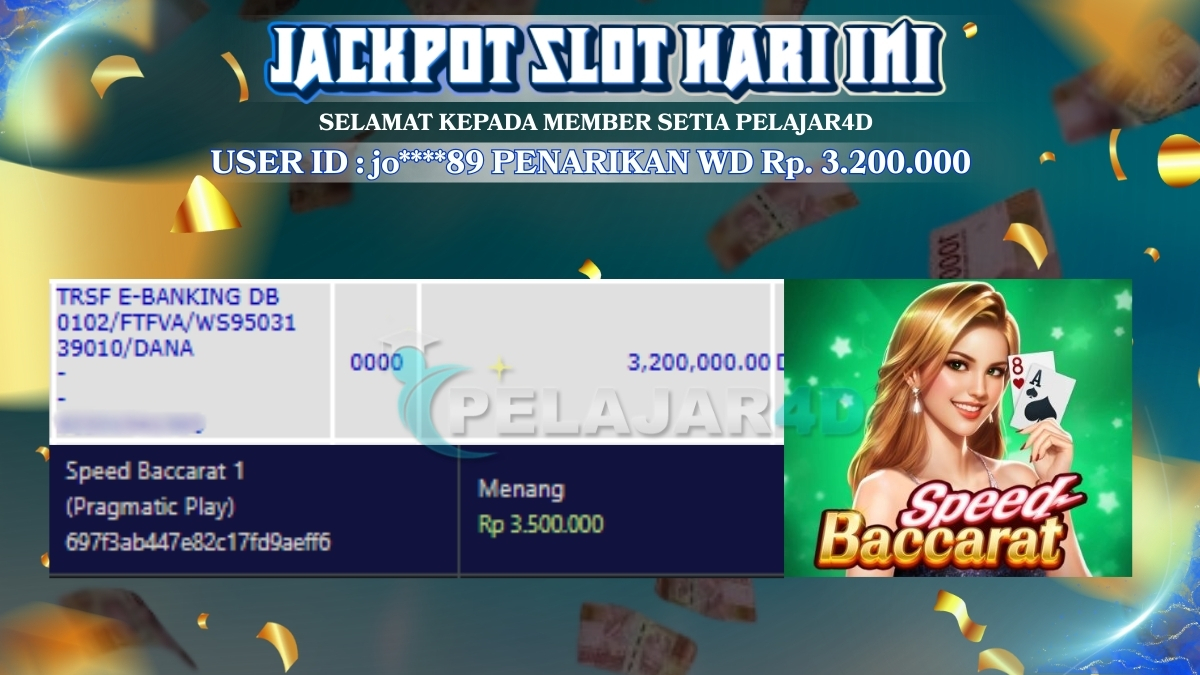 Wd di speed baccarat , game banyak di minati khusus nya member baru