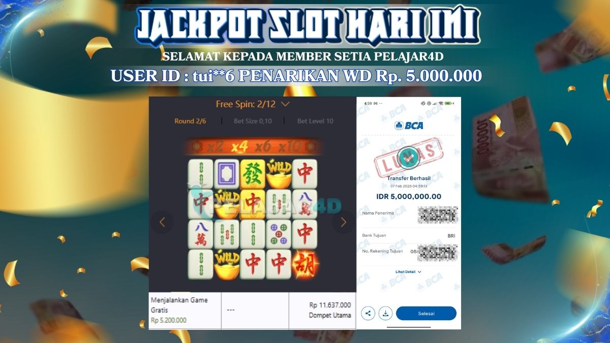 AKUN BARU PASTI GACOR WEDE BESAR LANGSUNG CAIR Rp 5.000.000